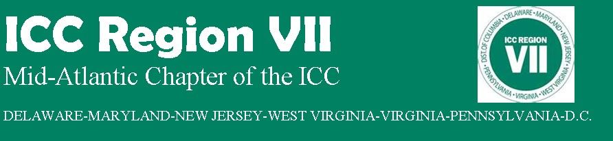 ICC Region VII Mid-Atlantic Chapter of the ICC Graphic