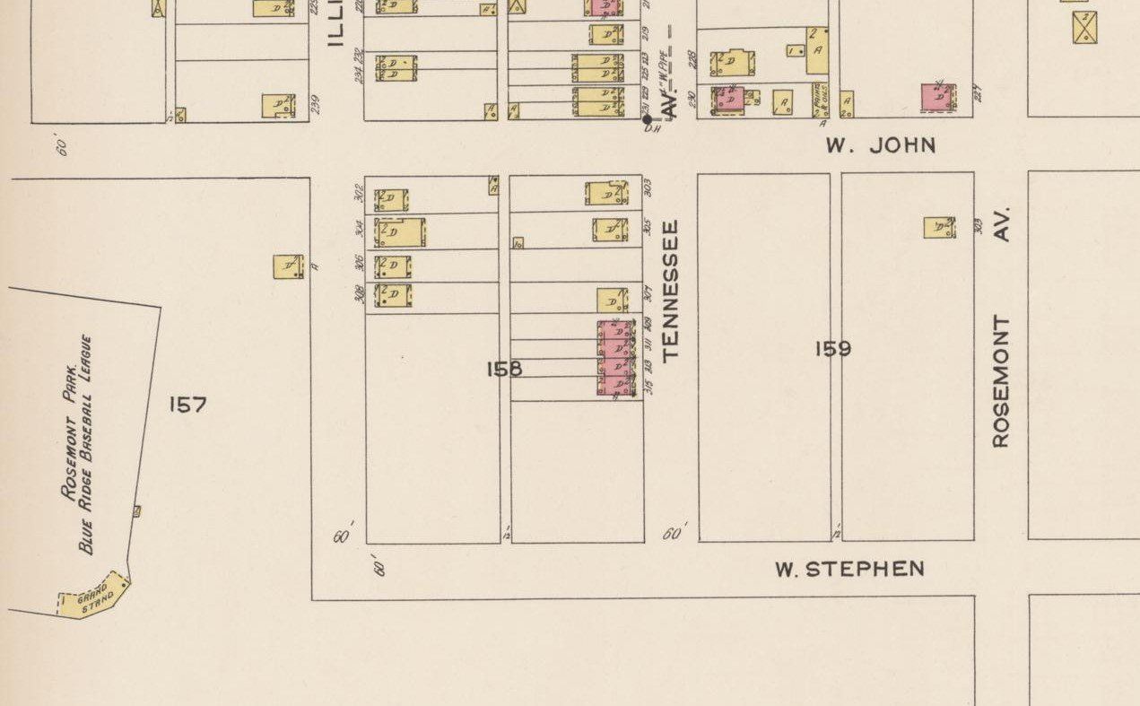 Rosemont Park - Original Home of Blue Ridge Baseball League Martinsburg Team